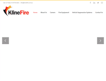 Tablet Screenshot of klinefire.com.au